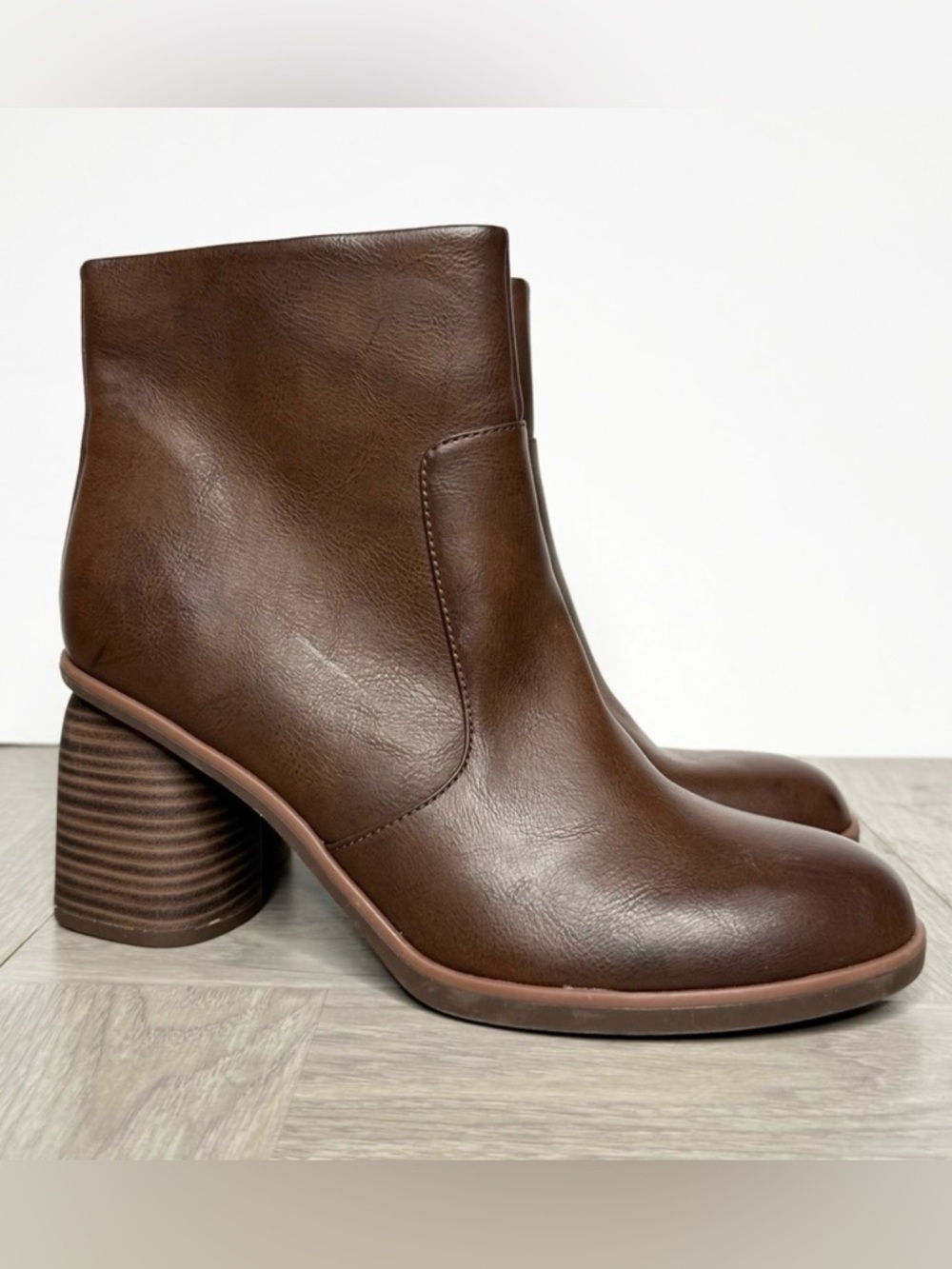 Korks Kork Ease Destiny Brown Heeled Bootie 11M